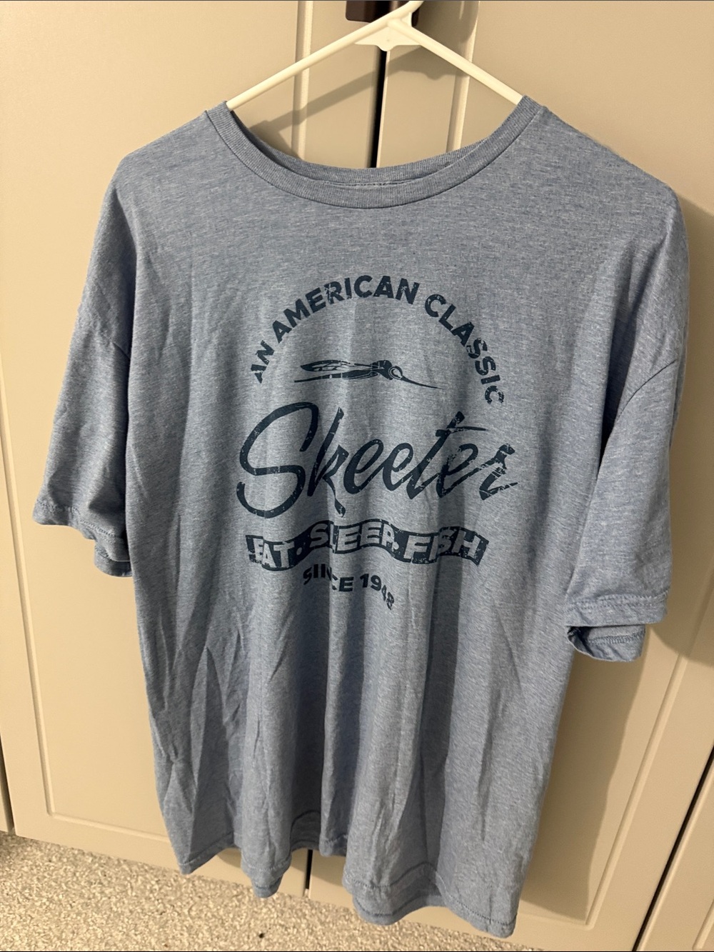 Gildan Heather Blue Skeeter Graphic Tee